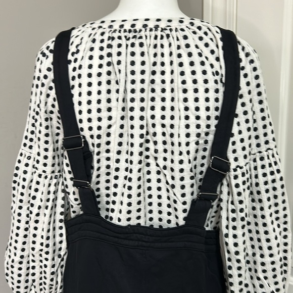 Revolve x Bobi Los Angleles Quilted Overall Romper Black Sleeveless Sz XL NEW - Picture 8 of 12